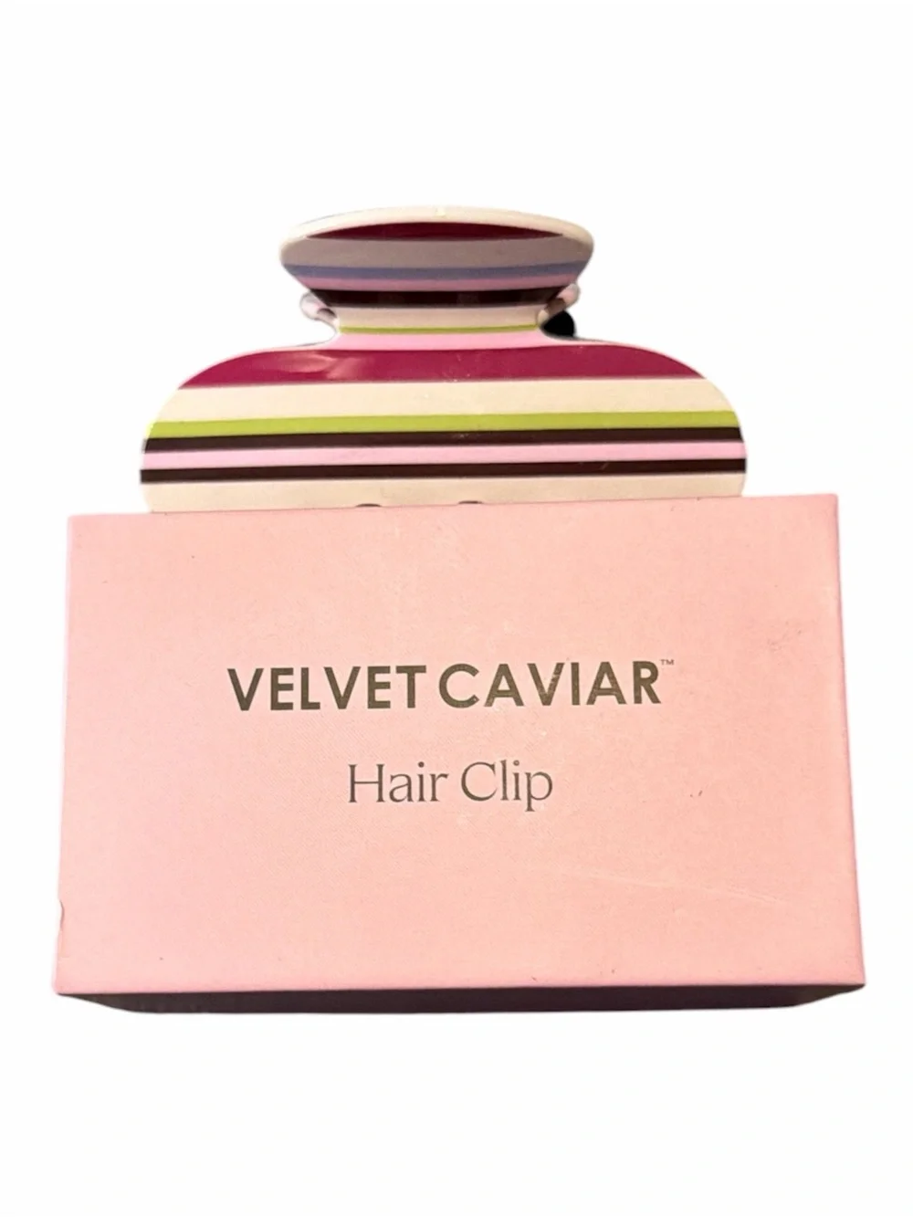 Velvet Caviar Sweet Treat Stripes Hair Clip
